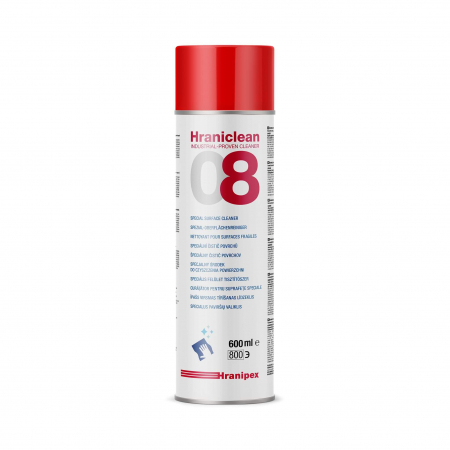 Solutii de curatat & adezivi - Solutie de curatat spray HRANICLEAN 08, suprafete delicate, 600 ml