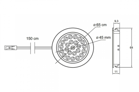 Spot incastrat ALVARO 1.7W, 6400K, lumina rece, gri [1]