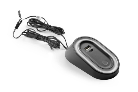 Spot LED Elipso cu intrerupator touch, USB A+C, 12V, 2.5W, 80 lm, dimabil, 4000K, lumina neutra, negru [6]