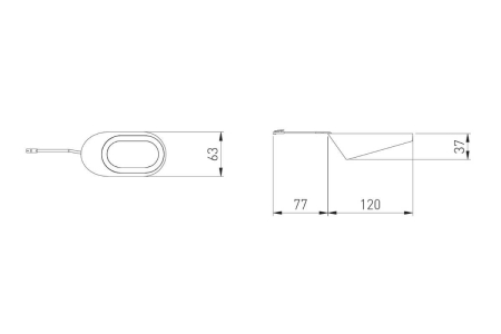 Spot LED Elipso cu intrerupator touch, USB A+C, 12V, 2.5W, 80 lm, dimabil, 4000K, lumina neutra, negru [10]