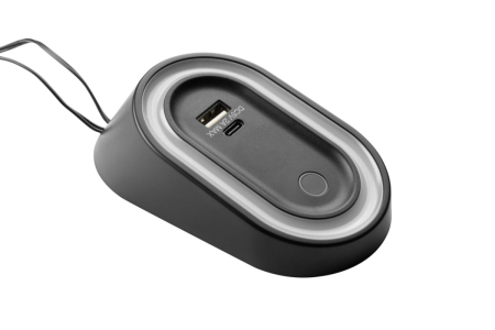 Benzi LED - Spot LED Elipso cu intrerupator touch, USB A+C, 12V, 2.5W, 80 lm, dimabil, 4000K, lumina neutra, negru