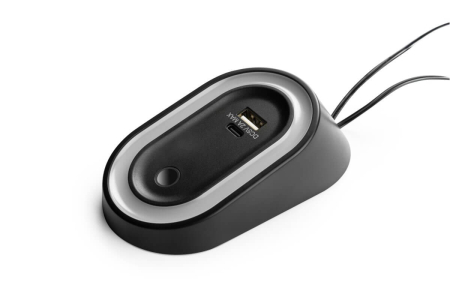 Spot LED Elipso cu intrerupator touch, USB A+C, 12V, 2.5W, 80 lm, dimabil, 4000K, lumina neutra, negru [2]