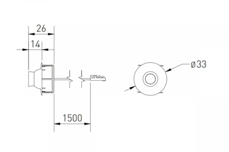 Spot LED incastrat POINT, 12V, 1.2W, 4000K lumina neutra, cablu Mini Amp 1.5 m, negru [4]