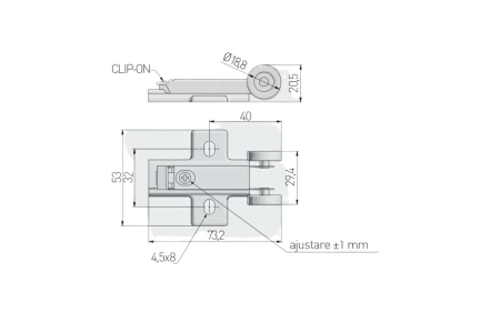 Stabilizator glisiere Push to Open [2]