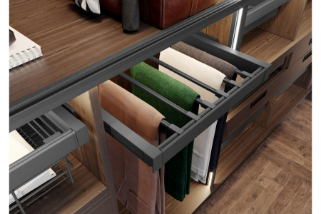 Suport pantaloni ELITE soft-close, antracit [1]