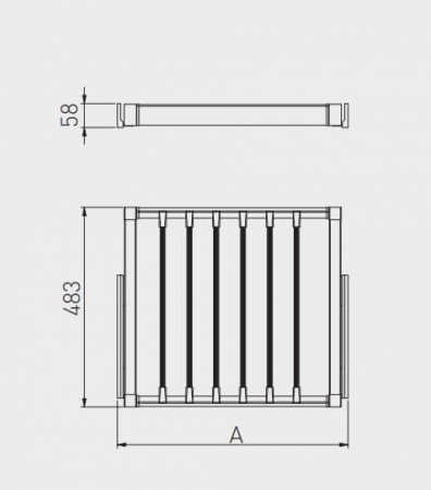 Suport pantaloni ELITE soft-close, antracit [2]
