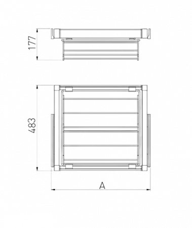 Suport pentru pantofi SMART, 600 mm, alb mat [2]
