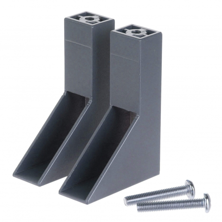 Suport suspendat bara haine dreptunghiulara 30x15 mm, antracit, set 2 buc. [0]