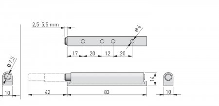 Tip-on aplicat AM-PL, gri [2]