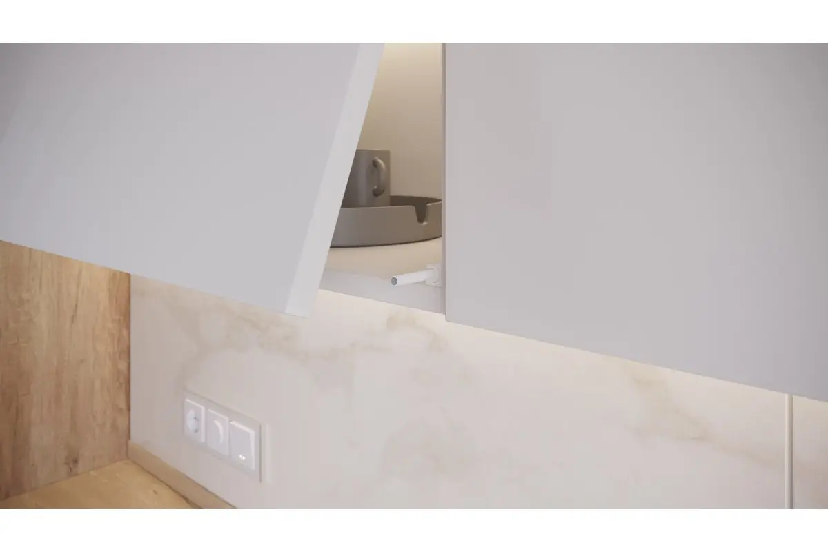 Tip-on aplicat SALTO NOVA scurt, magnet, alb [1]