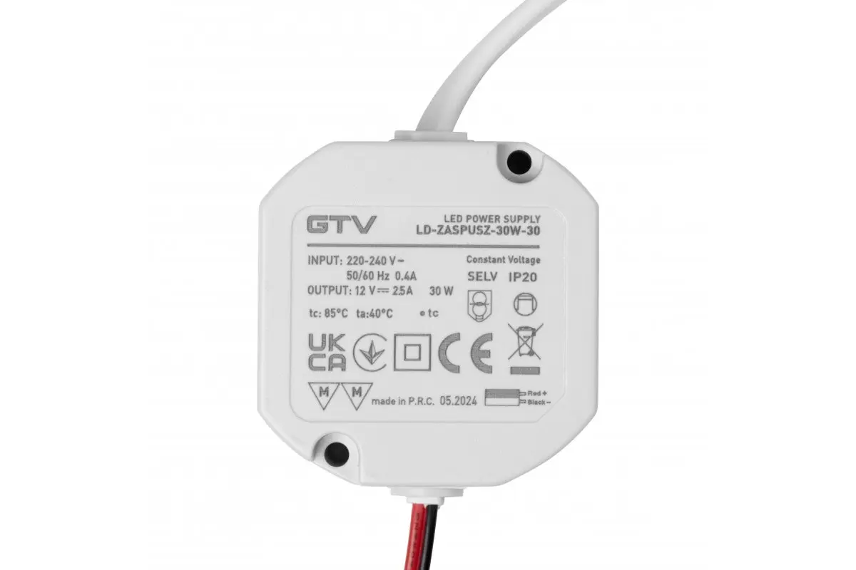 Tranformator banda LED 30W, 12V, cablu 2 m [6]