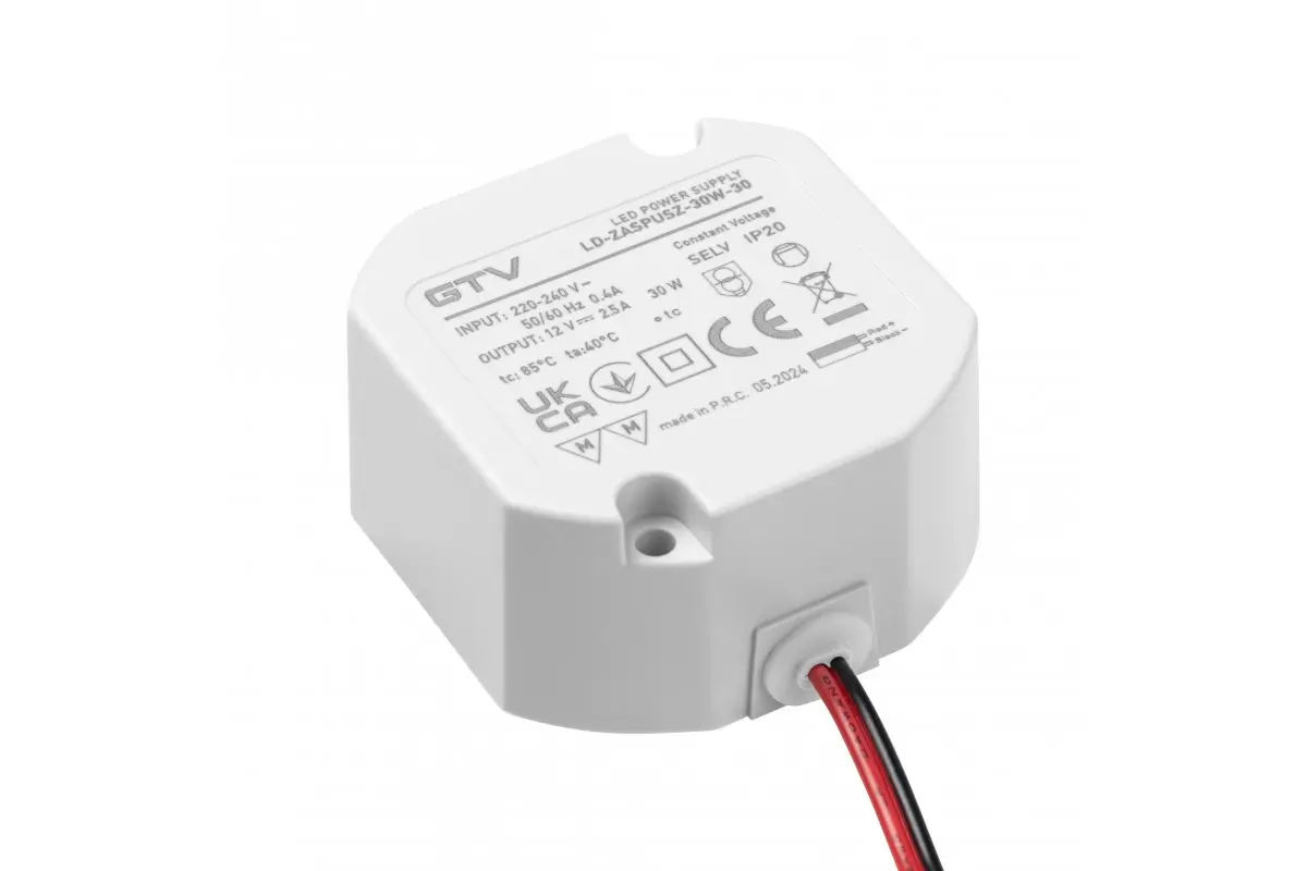 Tranformator banda LED 30W, 12V, cablu 2 m [4]