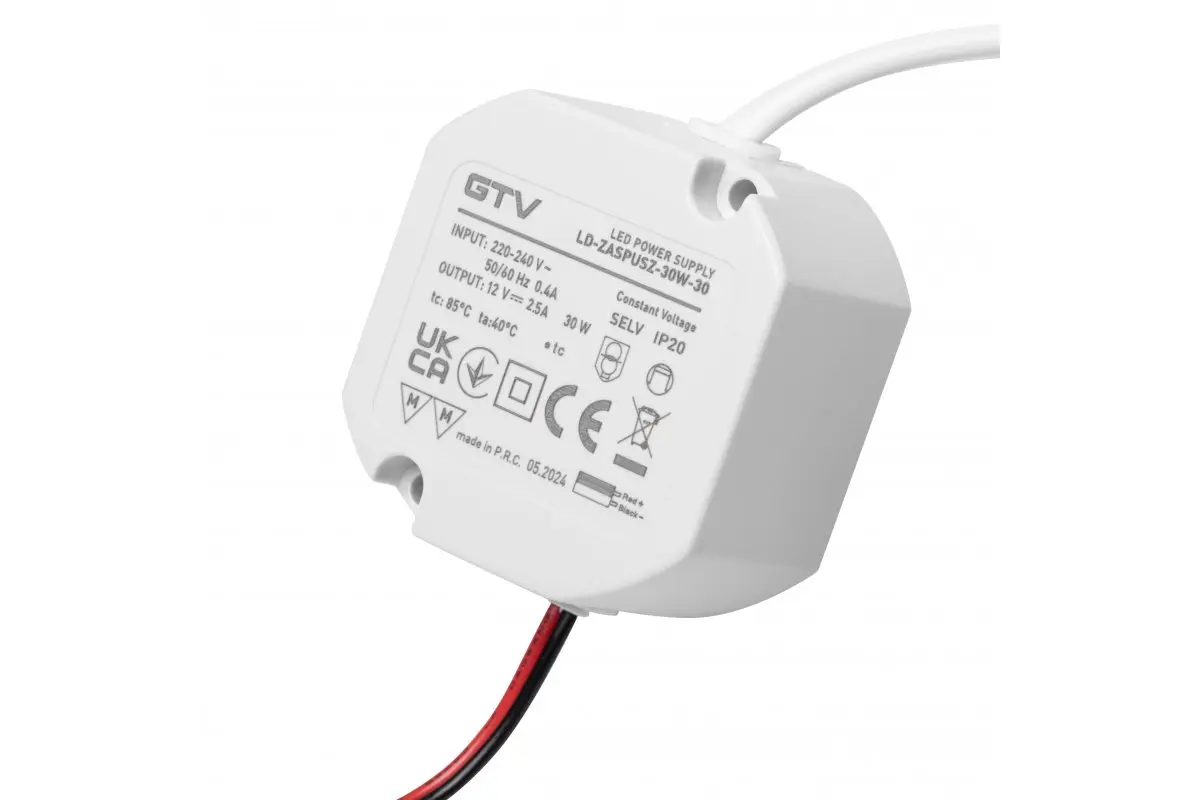 Tranformator banda LED 30W, 12V, cablu 2 m [2]