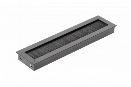 ОБКОВ за МЕБЕЛИ - Trecere cabluri MERIDA 51x180 mm, negru mat