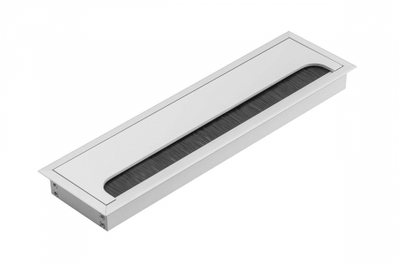 ОБКОВ за МЕБЕЛИ - Trecere cabluri MERIDA 80x280 mm, aluminiu