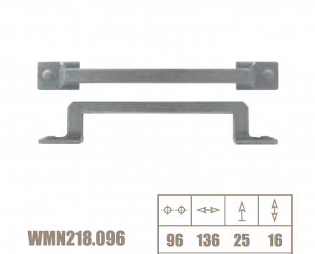 Maner mobila WMN218 96 mm, alama antichizata [2]