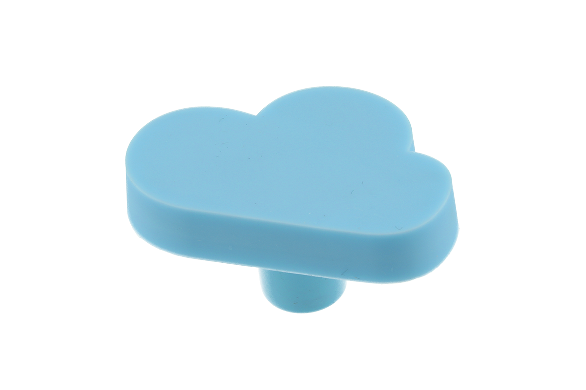 Buton mobila copii CLOUD 47x30 mm, albastru