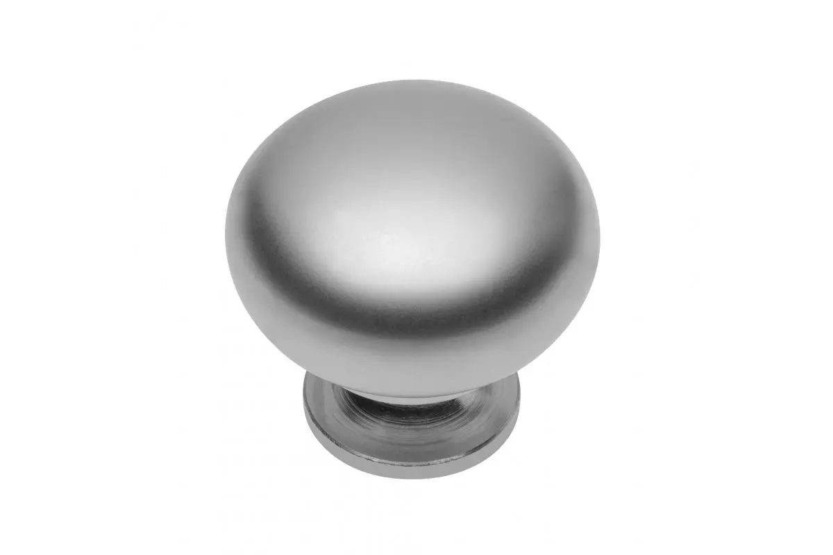 Buton mobila BERGAMO 32x30 mm, aluminiu