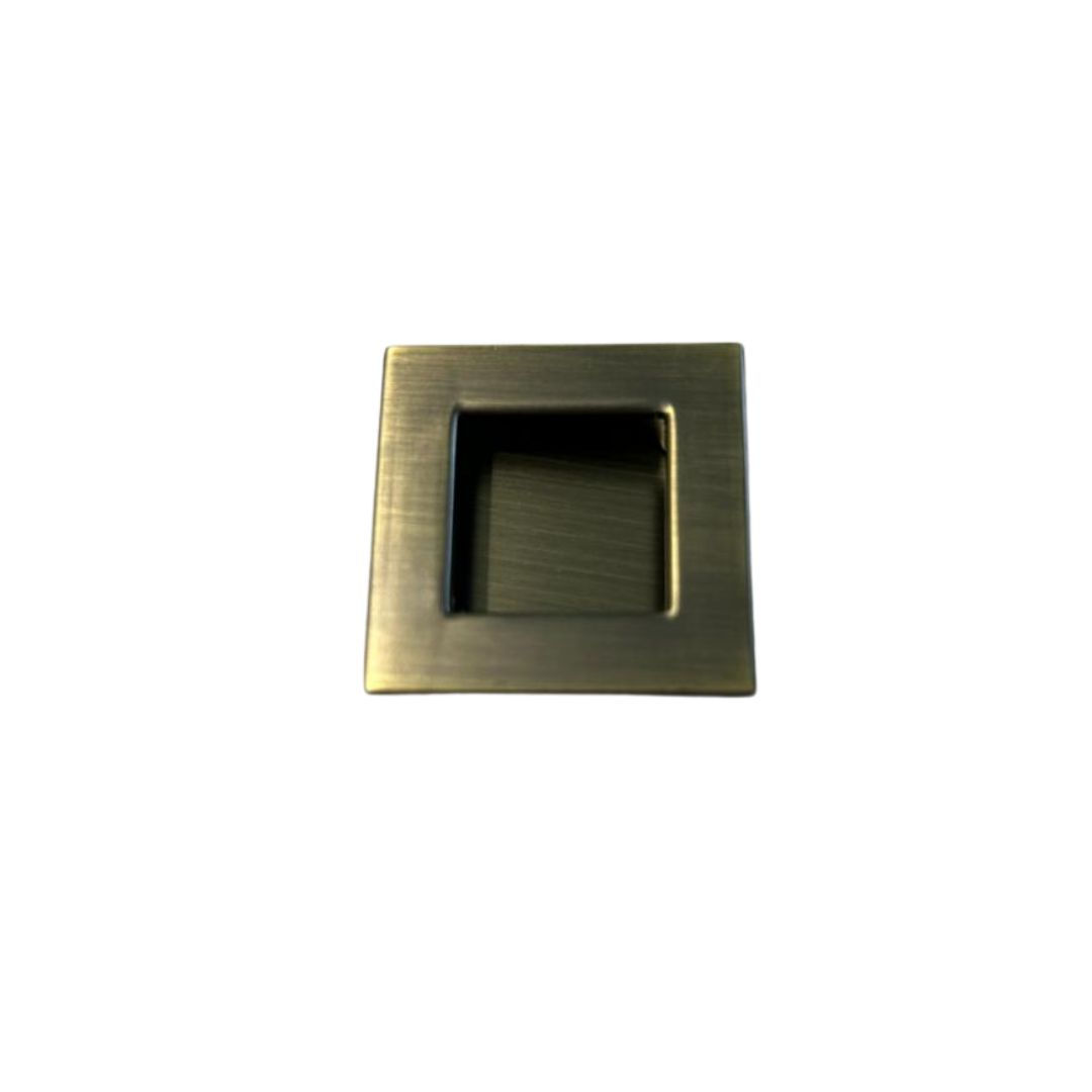 Buton mobila ingropat VERA 40x40 mm, alama antichizata