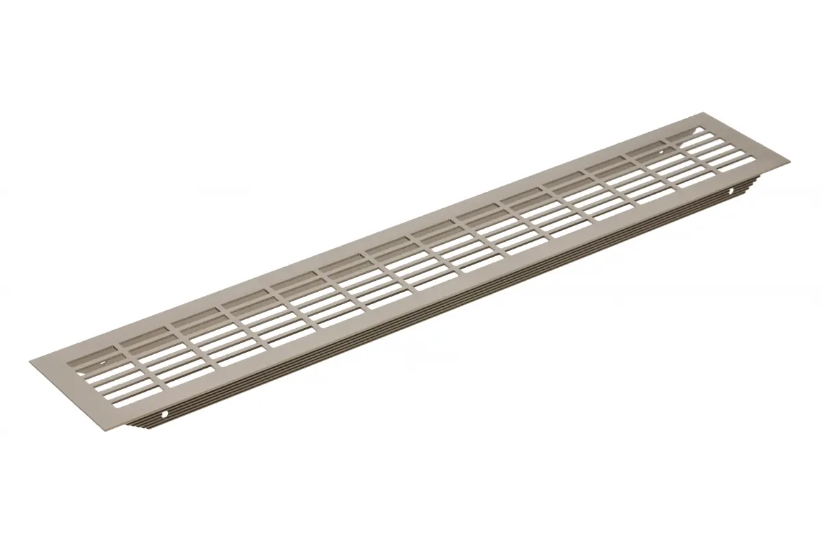 Grila ventilatie rectangulara W80, 80x480 mm, antracit 80x481 mm