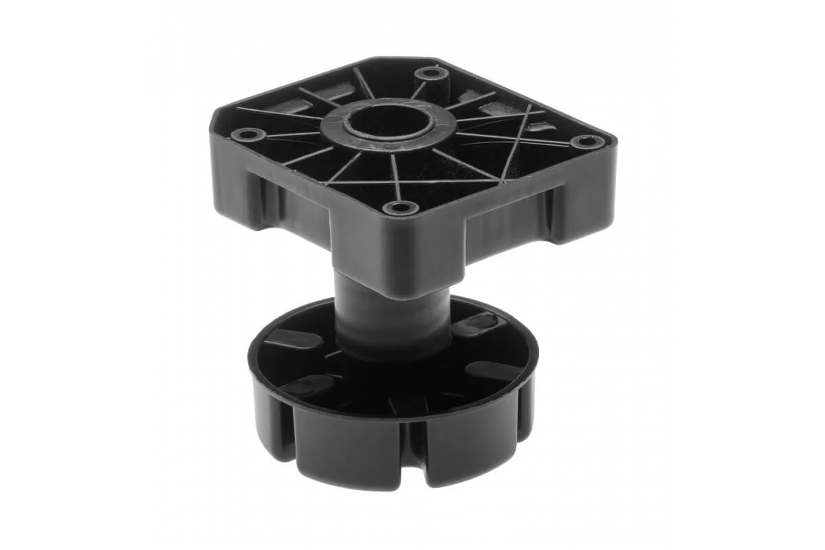 Picior mobila ajustabil MLA H85-125 mm, plastic, 450 kg, negru 85-125 mm