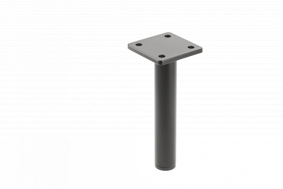 Picior mobila RONDA SIMPLE H150 mm, negru mat