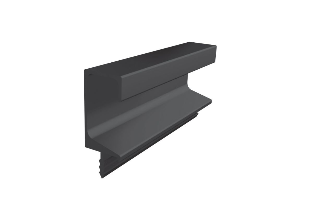 Profil maner C FE3, 3 m, negru mat