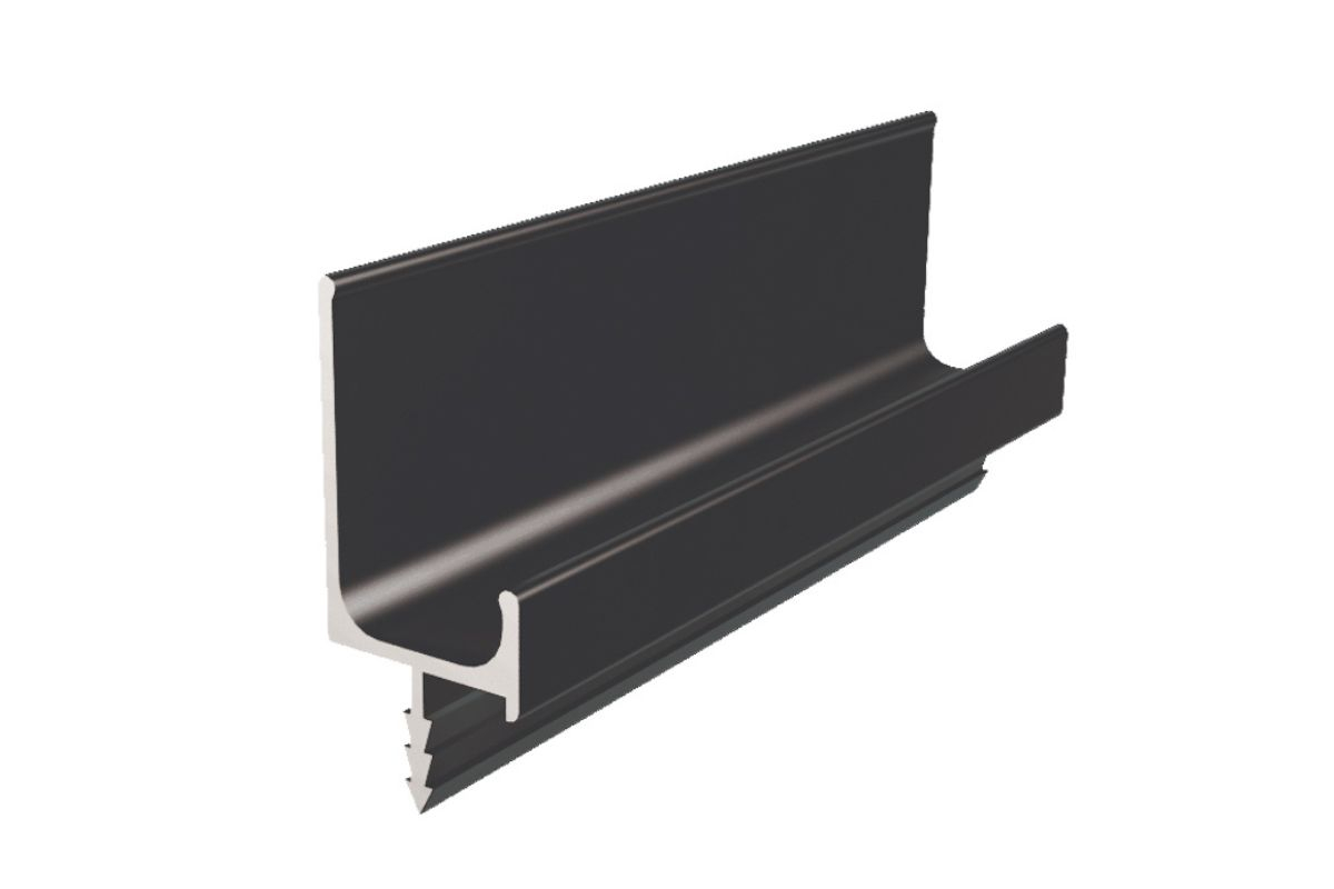 Profil maner J FE2, 3 m, negru mat