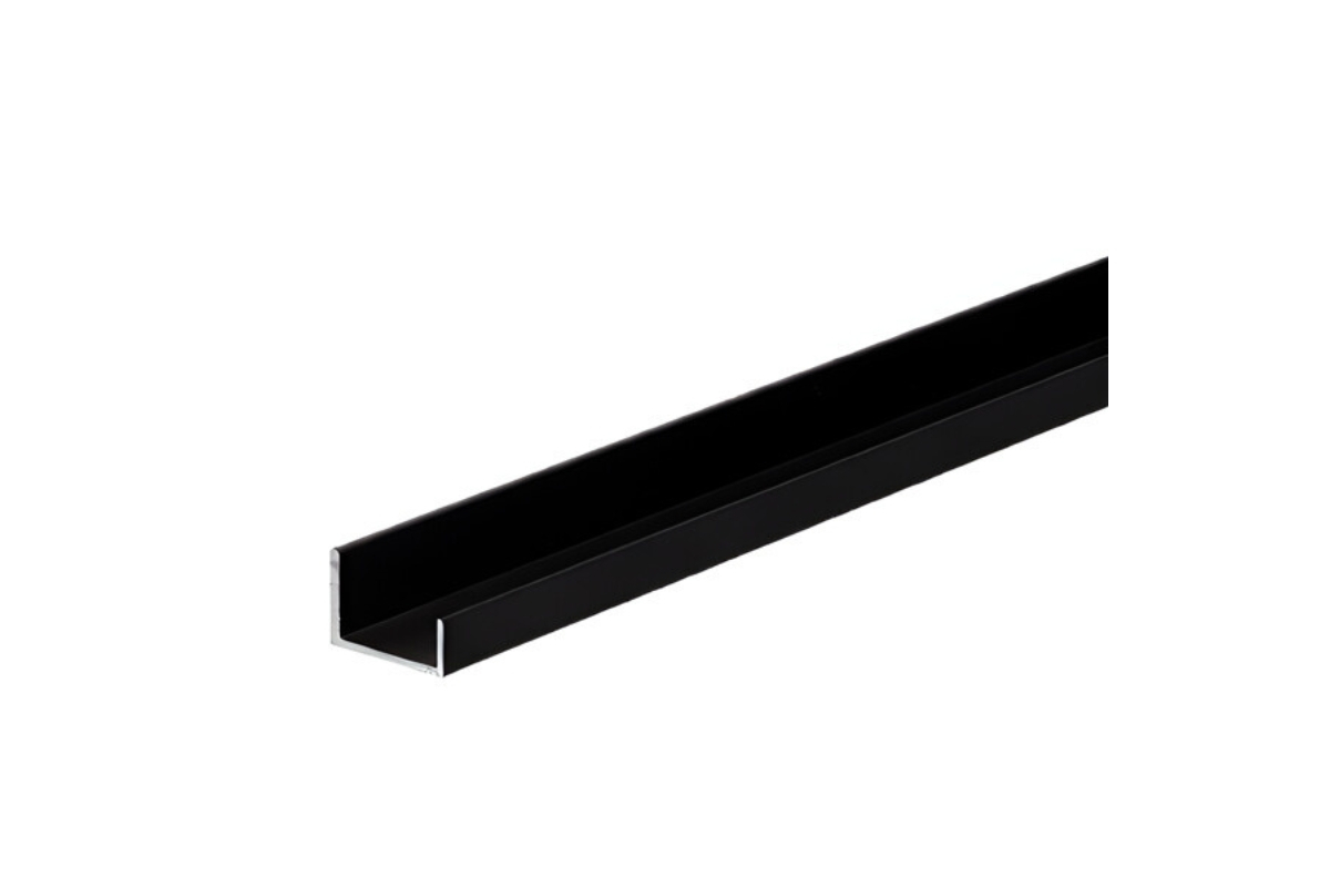 Profil U ADOOR, pal 18 mm, 3 m, negru mat