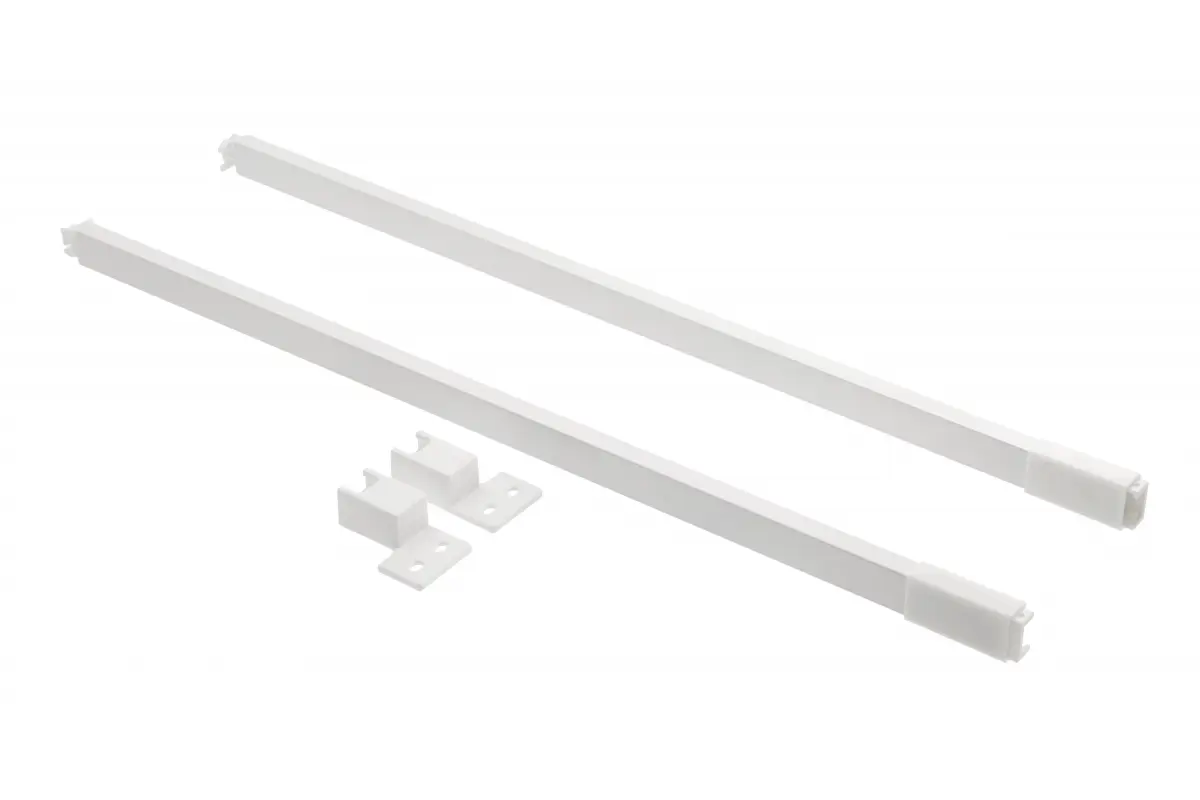 Set lonjeroane sertar AxisPro 550 mm, alb 550 mm