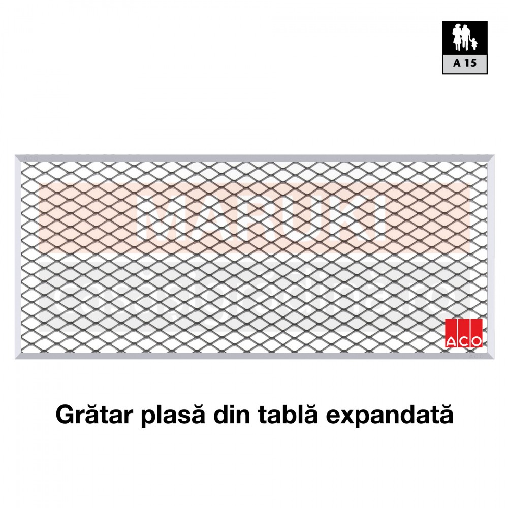 Curte de lumina ACO Therm 1250 x 1000 x 400 mm, cu gratar din plasa expandata, kit de montaj inclus [3]