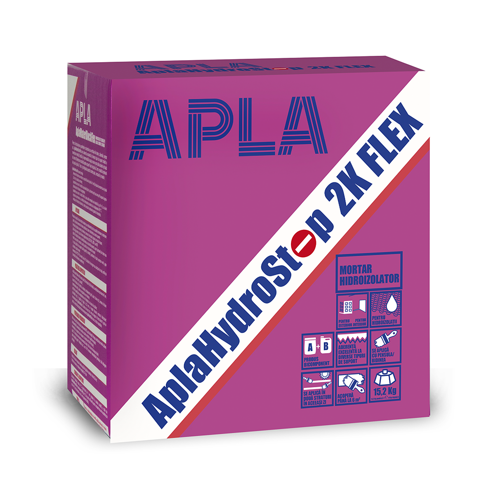 Mortar hidroizolator flexibil, bicomponent AplaHydroStop 2K Flex [1]
