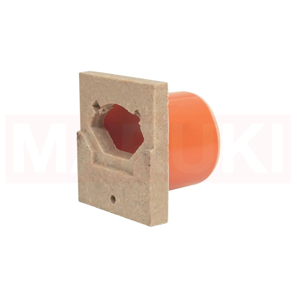 Placa de capat cu stut ACO Euroline 100 pentru rigola din beton cu polimeri Ø 110 mm [1]