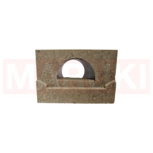 Placa de capat cu stut ACO Euroline 60 pentru rigola din beton cu polimeri Ø 60 mm [2]