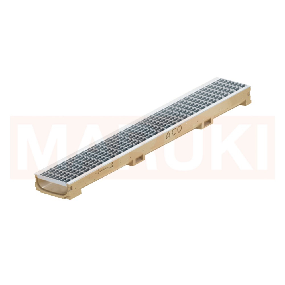 Rigola ACO Self Euroline 60 din beton cu polimeri, gratar retea din inox, lungime 100cm [1]
