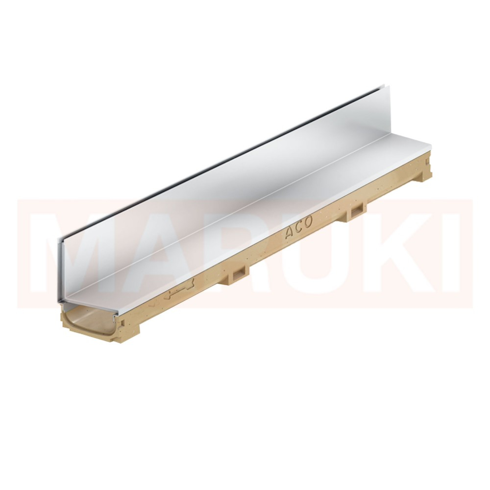 Rigola ACO Self Euroline 60 din beton cu polimeri, gratar tip fanta h=10.5cm, din inox, lungime 100cm [1]