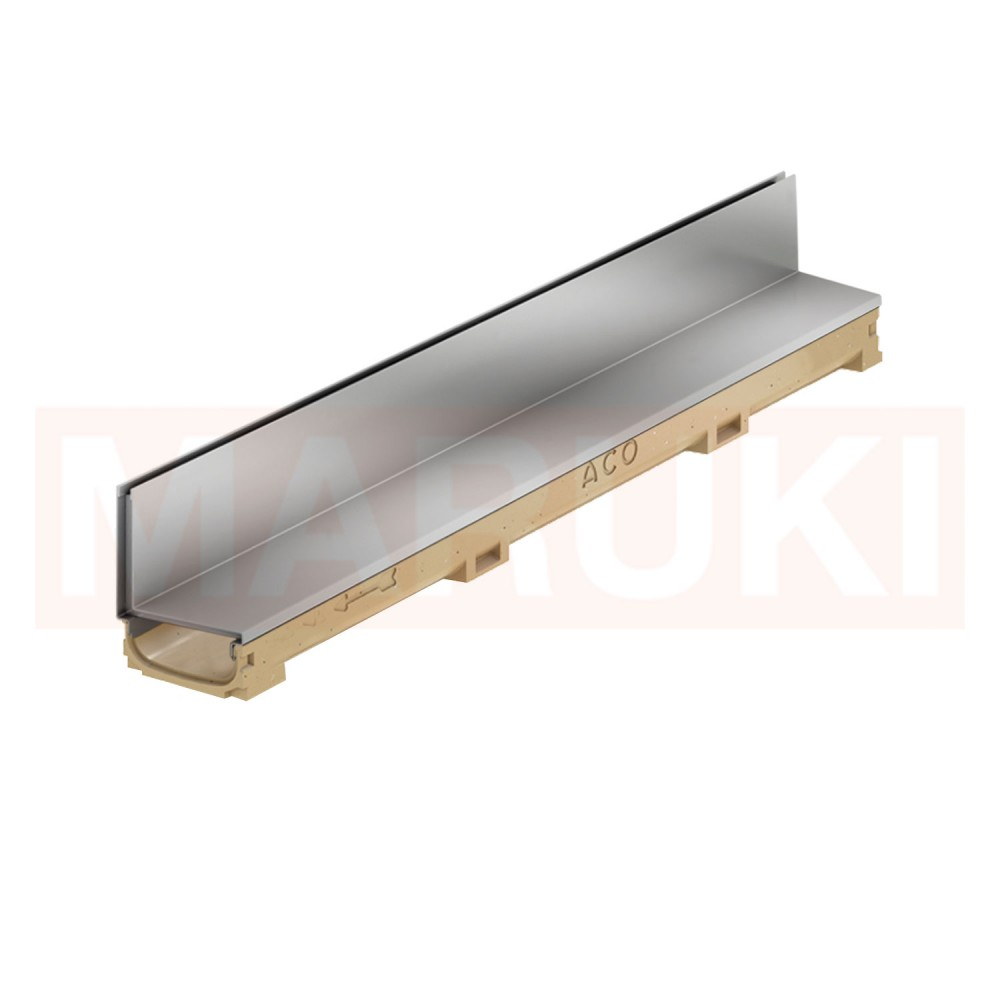 Rigola ACO Self Euroline 60 din beton cu polimeri, gratar tip fanta h=10.5cm, din otel zincat, lungime 100cm [1]