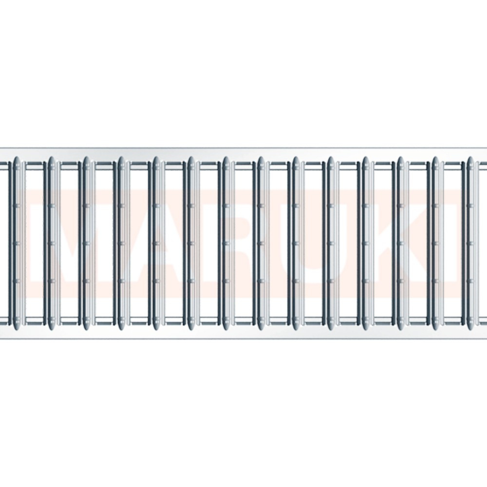 Rigola ACO Self Euroline din beton cu polimeri, gratar nervurat din inox, lungime 100cm, DN100 [2]