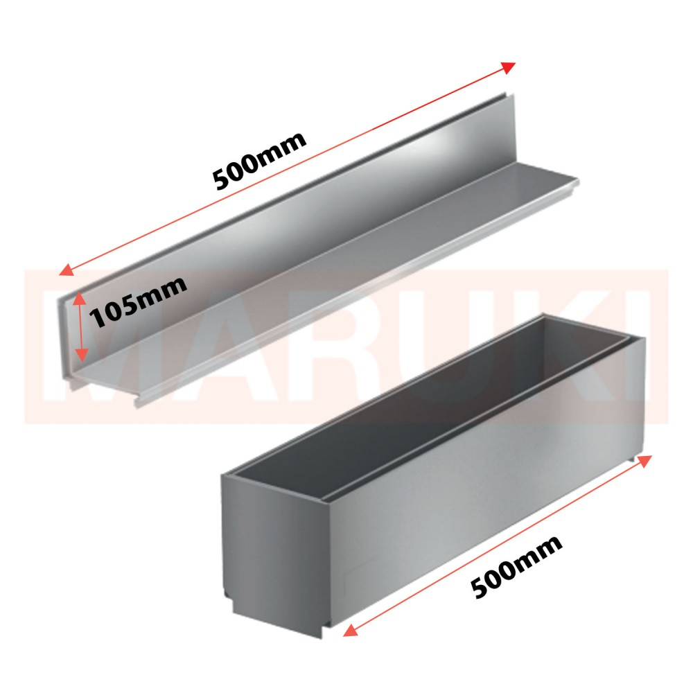 Rigola ACO Self Euroline din beton cu polimeri, gratar tip fanta h=10.5cm si element de revizie din otel zincat, lungime 100cm, DN100 [2]