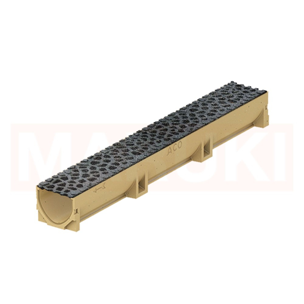 Rigola ACO Self Euroline din beton cu polimeri, gratar tip Voronoi din fonta culoare Diamant, lungime 100cm [1]