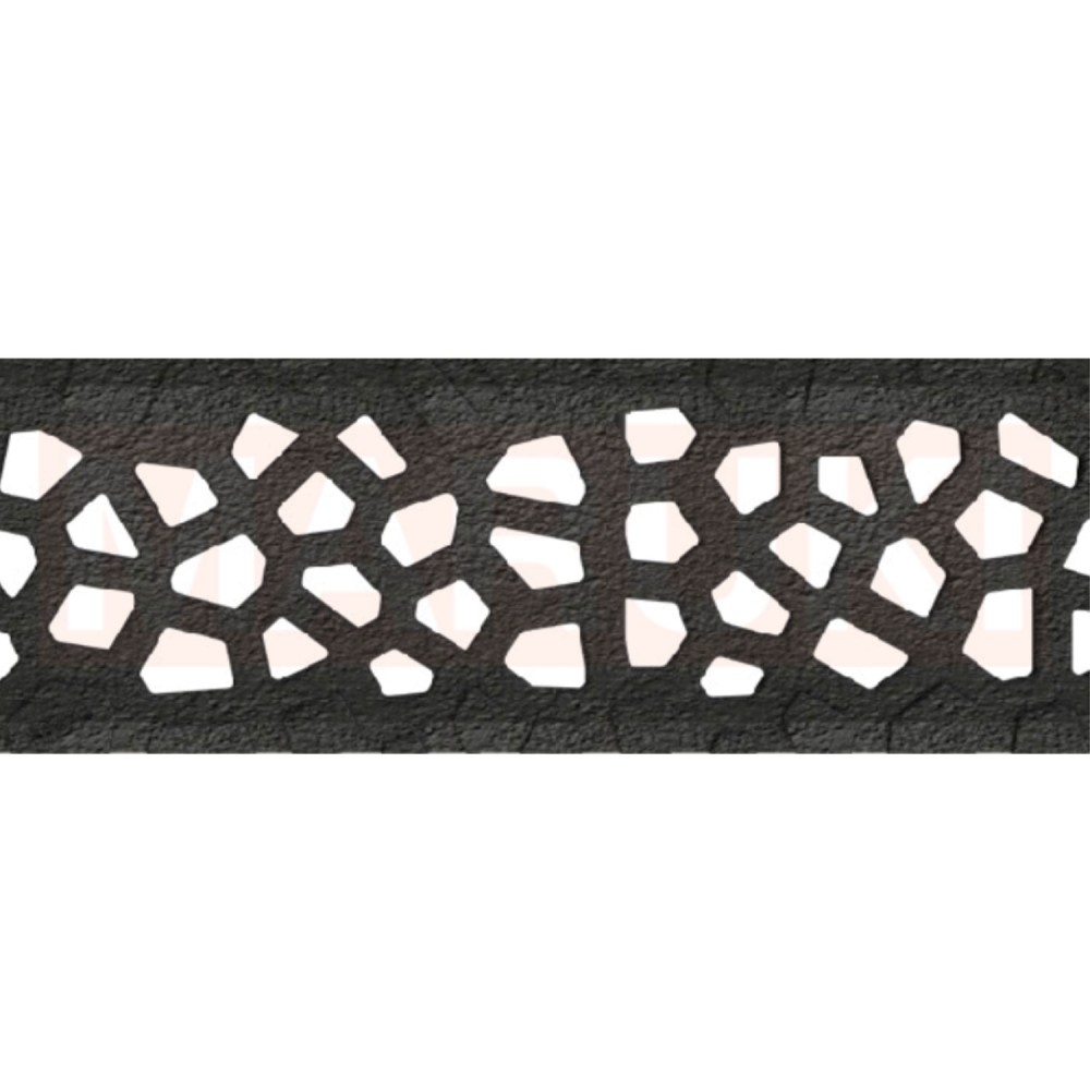 Rigola ACO Self Euroline din beton cu polimeri, gratar tip Voronoi din fonta neagra, lungime 100cm [2]