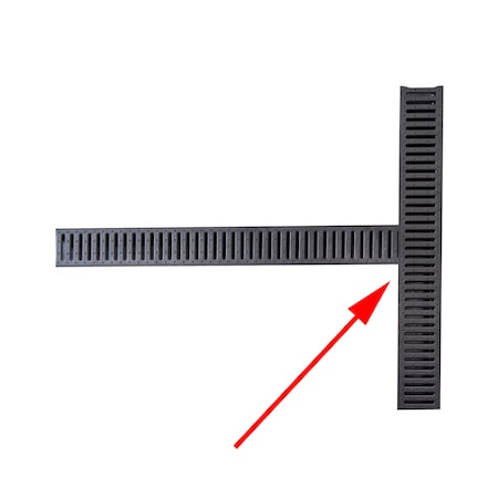Set 5 rigole cu inaltime redusa ACO EasyLine, gratar PP, A15, lungime 5000x125x50mm si accesorii [6]