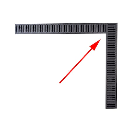 Set 5 rigole cu inaltime redusa ACO EasyLine, gratar PP, A15, lungime 5000x125x50mm si accesorii [5]