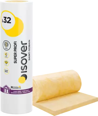 Vata minerala de sticla Isover Super Profi, 100x4500x1200, 5.4m2/rola [1]