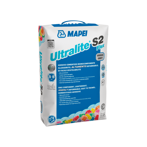 Marmura - Adeziv pentru plăci ceramice și piatră naturală Mapei Ultralite S2 Flex, 15 kg