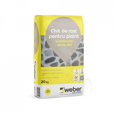 Piatra Naturala - Weber Color Stone, bej, 20 kg