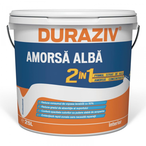 Grunduri si Amorse - Duraziv Amorsa Alba 2 in 1 - primul strat