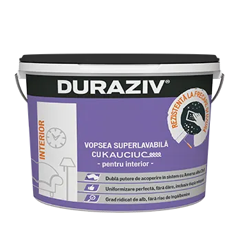 Vopseluri - Vopsea superlavabila alba pentru interior Duraziv cu Kauciuc