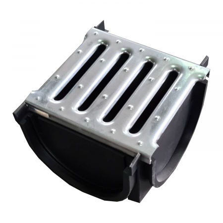 Element Kit Drainbox Smart pentru imbinarea rigolelor in T sau L, cu gratar din otel zincat [1]