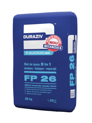 Pe baza de ipsos - Glet de nivelare si finisare Duraziv FP26 - 20kg
